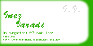 inez varadi business card